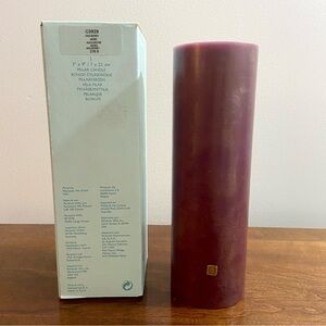 PartyLite Mulberry Pillar 3x9 Candle New in Box Retired Scent
